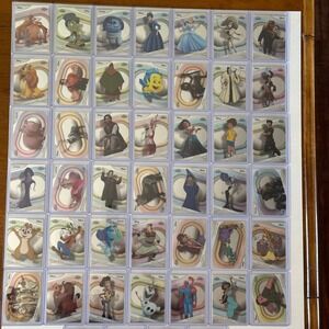 Disney 100 Topps Chrome Trading Card Lot 42 Cards Cinderella Woody Olaf Goofy